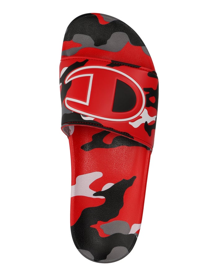 champion slides mens red